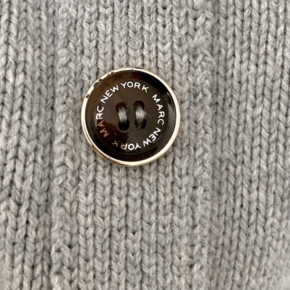 Marc New York Gray Sweater w/ Buttons - Picture 9 of 14